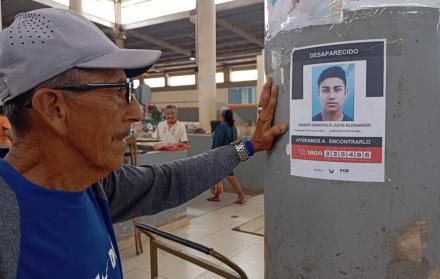 Julio Alexander Gaibor fue reportado como desaparecido el pasado 20 de junio en el cantón General Villamil