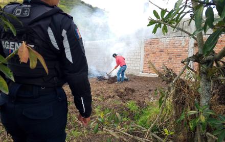 quemas en Tumbaco