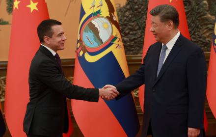 Daniel Noboa y Xi Jinping