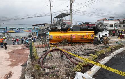 Accidente de tanquero en Durán