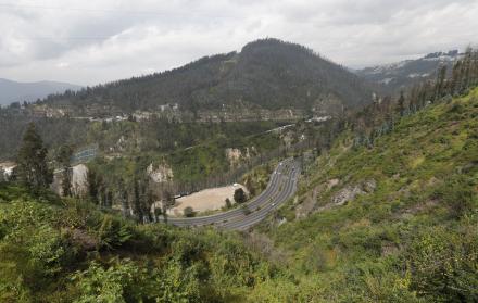 Zona del incendio de Guápulo