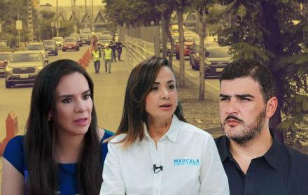 Marcela, Aquiles y Ministerio de Ambiente.
