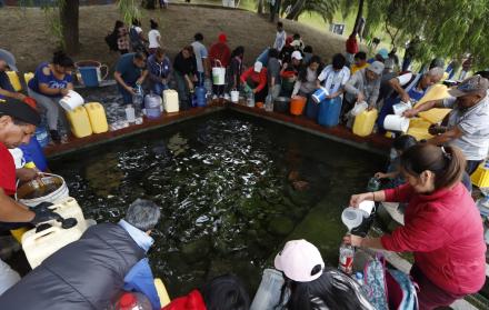 Cortes de agua en el sur de Quito