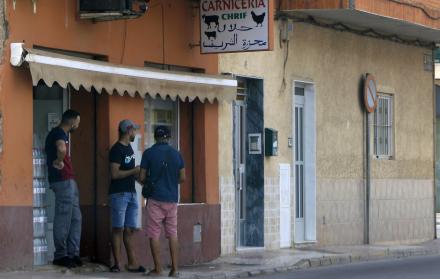 Calles tranquilas este lunes 14 de julio de 2025, en el barrio de San Antonio de Torre Pacheco (Murcia).