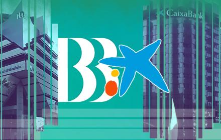 Logos de Banco Bolivariano y Caixa