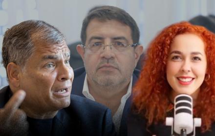 Rafael Correa y Alondra Santiago
