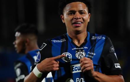 Patrik Mercado jugador de Independiente del Valle que se mandó un doblete ante Vasco Da Gama.