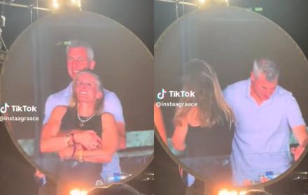 La pareja fue captada en el concierto de Coldplay en el Gillette Stadium de Foxborough, Massachusetts.