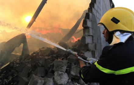 bombero iraquí,