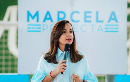 La prefecta Marcela Aguiñaga se pronunció con pesar tras el asesinato del profesor de fútbol ocurrido en Playas.
