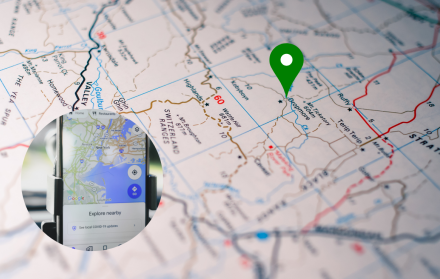 Mapa, ruta