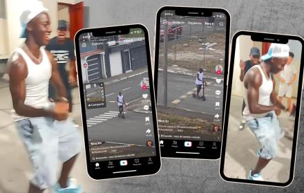 Moisés Caicedo pasándola de lo mejor en sus vacaciones, bailando y en patineta.