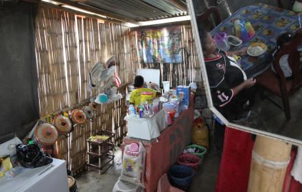 Ambiente de un hogar de extrema pobreza.