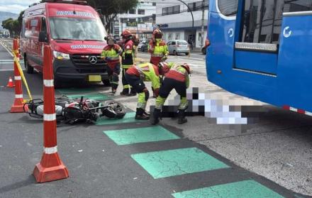 accidente de tránsito en Quito