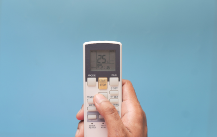 control de aire acondicionado