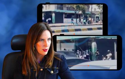 Los estudiantes de distintas instituciones educativas se encontraban encapuchados y portaban palos