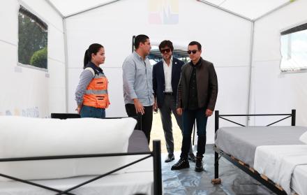 DANIEL NOBOA, JOSE DE LA GASCA, AYUDA HUMANITARIA QUITO