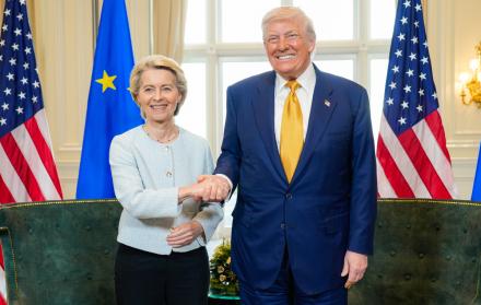 Donald Trump y Ursula von der Leyen