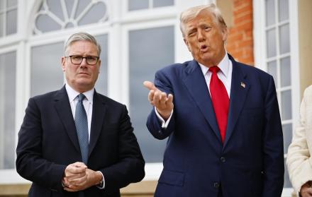 Keir Starmer y Donald J. Trump