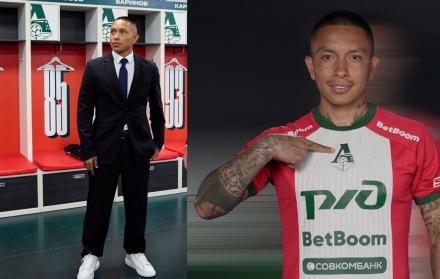 Cristian Ramírez y su nuevo equipo el Lokomotiv de Rusia.