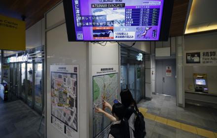 Alerta de tsunami en Japón