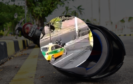 Motociclista resultó afectado tras ser impactado por un taxi en Pifo.
