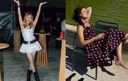 Tendencia estampado polka dots