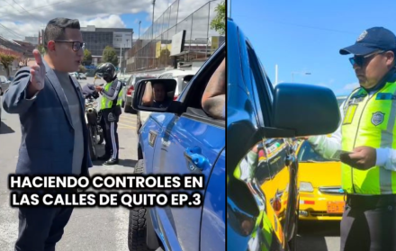 Andrés Campaña, concejal de Quito, ha participado de operativos de tránsito.