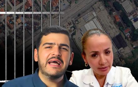 Aquiles Álvarez y Marcela a cana