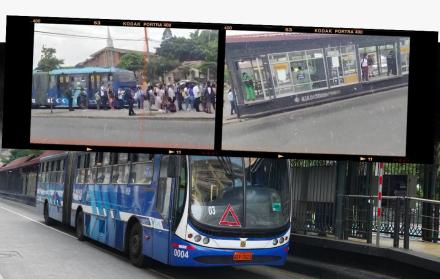 Bus de Metrovía sufre desperfecto en el sur de Guayaquil