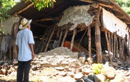 vivienda afectada en Guatemala