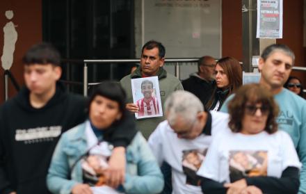 Familiares de víctimas en La Plata