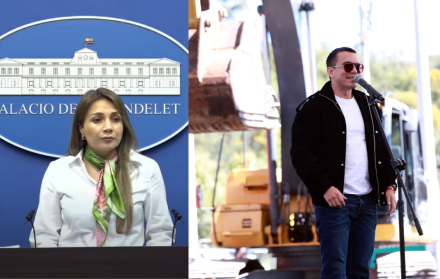 Carolina Jaramillo se encargó de anunciar los 5.000 despidos. El presidente Daniel Noboa acude a inauguraciones y colocaciones de primeras piedras de obras.