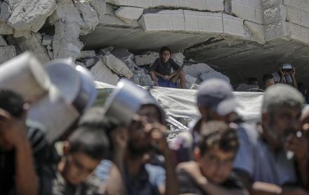 grupo de palestinos
