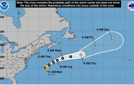 Mundo, Estados Unidos, Tormenta tropical Dexter en el Atlántico