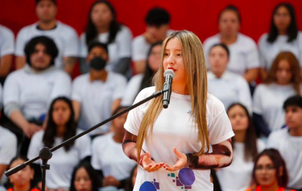 Emily Monge, quiteña de 20 años, fue parte de la primera edición de Jóvenes en Acción.