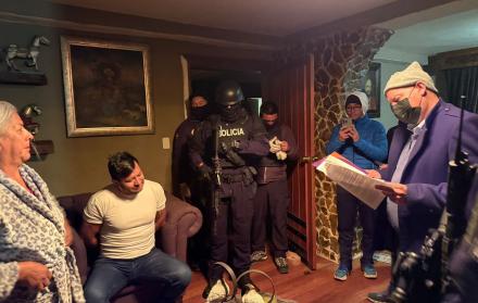 Una de las viviendas allanadas fue la del alcalde del cantón Pujilí.