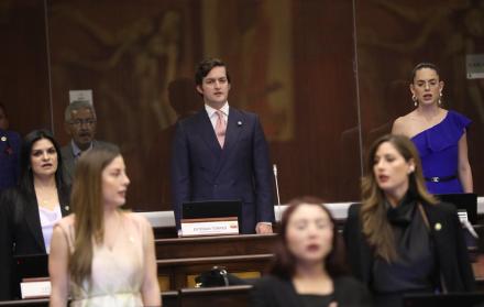 Esteban Torres, asambleísta de ADN, fue el encargado de presentar el informe para segundo debate de la reforma constitucional.