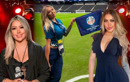 Jacque Enríquez periodista deportiva ecuatoriana especializada en UFC y fútbol.