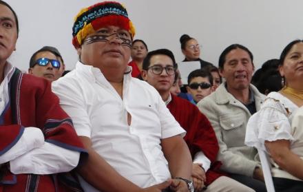 El nuevo presidente de la Conaie, Marlon Vargas, lanzó un mensaje a Daniel Noboa, durante la ceremonia de entrega del bastón de mando de la organización indígena