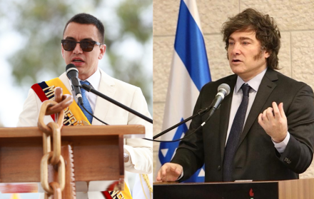 Daniel Noboa y Javier Milei, presidentes ecuatoriano y argentino, han reducido el número de ministerios.