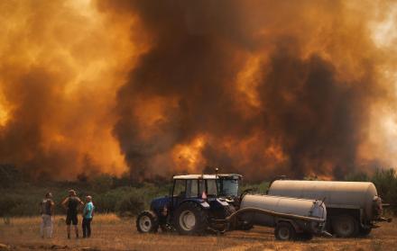 incendio forestal en Portugal