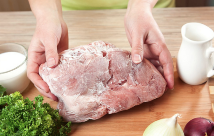 Fórmula segura para descongelar pollo