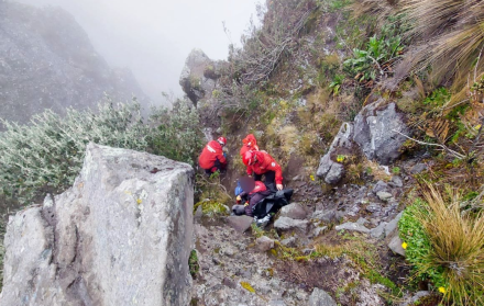 rescate de persona Rucu Pichincha