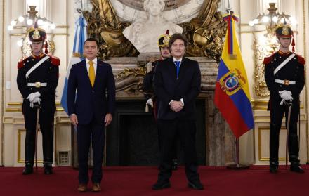 Daniel Noboa y Javier Milei