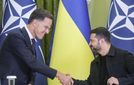 Mark Rutte & Volodímir Zelenski