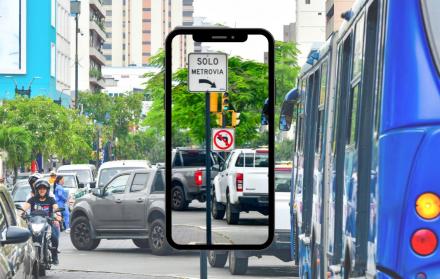 Invasión de carril de Metrovía