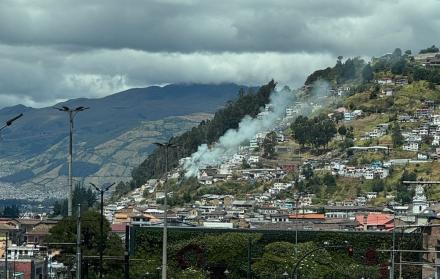 incendio en el Panecillo