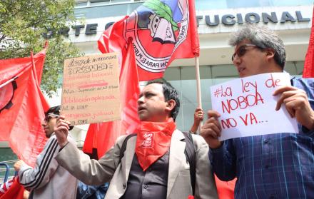 Corte Constitucional plantón