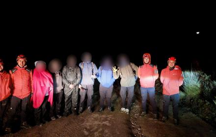 rescate de personas en Lloa